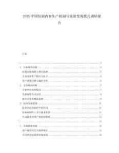 2025中國短劇內(nèi)容生產(chǎn)機(jī)制與流量變現(xiàn)模式調(diào)研報(bào)告