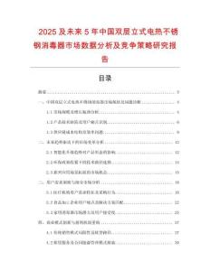2025及未来5年中国双层立式电热不锈钢消毒器市场数据分析及竞争策略研究报告