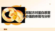 冠邦配方對蛋白質營養價值的體現與分析