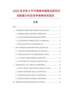2025及未來5年中國微電腦型壓膠機市場數(shù)據(jù)分析及競爭策略研究報告