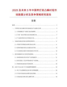 2025及未來5年中國帶燈前凸瞬時鈕市場數(shù)據(jù)分析及競爭策略研究報告