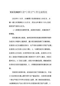 鎮(zhèn)2025年及“十四五”工作完成情況(2)