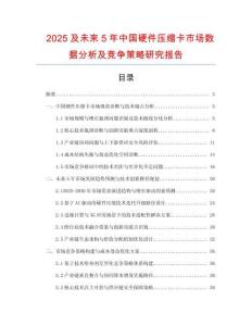 2025及未來5年中國硬件壓縮卡市場數據分析及競爭策略研究報告