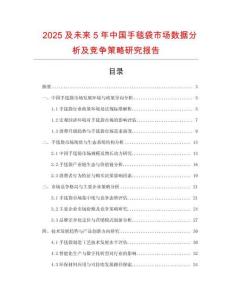 2025及未来5年中国手毯袋市场数据分析及竞争策略研究报告
