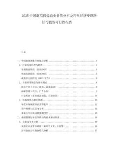 2025中國虛擬偶像商業(yè)價(jià)值分析及粉絲經(jīng)濟(jì)變現(xiàn)路徑與投資可行性報(bào)告