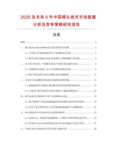 2025及未來(lái)5年中國(guó)楔頭線夾市場(chǎng)數(shù)據(jù)分析及競(jìng)爭(zhēng)策略研究報(bào)告