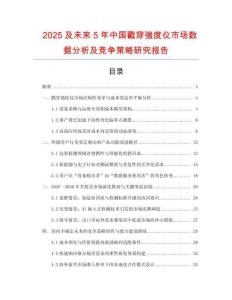2025及未來5年中國戳穿強度儀市場數(shù)據(jù)分析及競爭策略研究報告