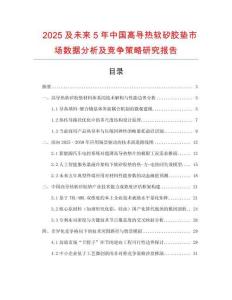 2025及未来5年中国高导热软矽胶垫市场数据分析及竞争策略研究报告
