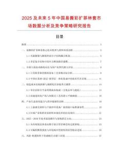 2025及未來5年中國易撕彩擴菲林套市場數據分析及競爭策略研究報告