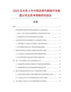 2025及未来5年中国沥青玛蹄脂市场数据分析及竞争策略研究报告