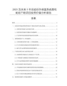 2025及未來5年雙組份外保溫系統(tǒng)柔性粘結(jié)干粉項目投資價值分析報告