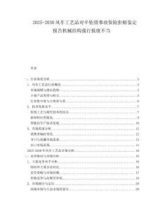 2025-2030風車工藝品對半墜毀事故保險拒賠鑒定報告機械結構強行報廢不當