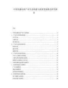 中國直播電商產(chǎn)業(yè)生態(tài)構(gòu)建與流量變現(xiàn)模式研究報告