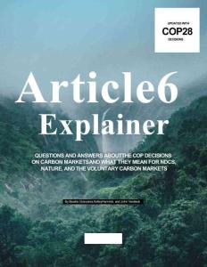 【推薦】巴黎協(xié)定第6條解釋（英文版）