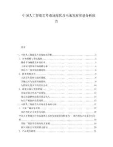 中國(guó)人工智能芯片市場(chǎng)現(xiàn)狀及未來(lái)發(fā)展前景分析報(bào)告