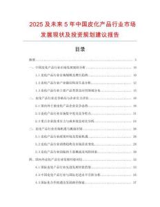 2025及未來5年中國皮化產品行業市場發展現狀及投資規劃建議報告