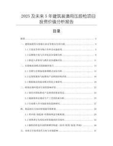 2025及未來(lái)5年建筑裝潢用壓膠槍項(xiàng)目投資價(jià)值分析報(bào)告
