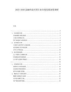 2025-2030金融科技應(yīng)用行業(yè)市場發(fā)展深度調(diào)研