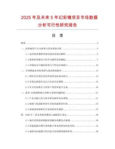 2025年及未来5年幻彩镜项目市场数据分析可行性研究报告