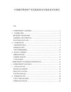 中國(guó)碳纖維材料產(chǎn)業(yè)發(fā)展趨勢(shì)及市場(chǎng)前景評(píng)估報(bào)告