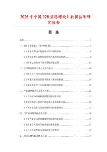 2025年中國32W寶塔螺旋燈數(shù)據(jù)監(jiān)測研究報告