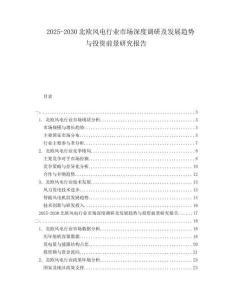 2025-2030北歐風(fēng)電行業(yè)市場(chǎng)深度調(diào)研及發(fā)展趨勢(shì)與投資前景研究報(bào)告