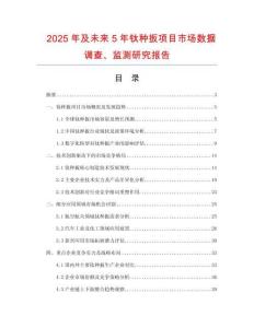 2025年及未來5年鈦種扳項(xiàng)目市場(chǎng)數(shù)據(jù)調(diào)查、監(jiān)測(cè)研究報(bào)告