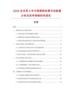 2025及未來5年中國塑筋軟管市場數(shù)據(jù)分析及競爭策略研究報告