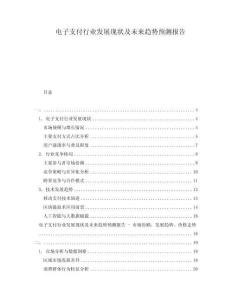 電子支付行業(yè)發(fā)展現(xiàn)狀及未來趨勢預(yù)測報(bào)告