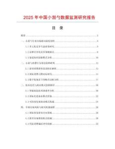 2025年中國小刮勺數(shù)據(jù)監(jiān)測研究報(bào)告