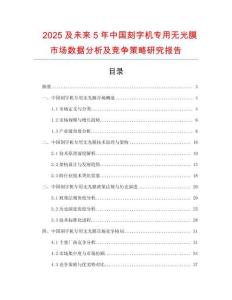 2025及未来5年中国刻字机专用无光膜市场数据分析及竞争策略研究报告