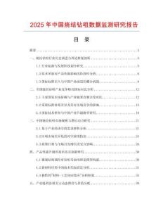 2025年中國燒結(jié)鉆咀數(shù)據(jù)監(jiān)測研究報告