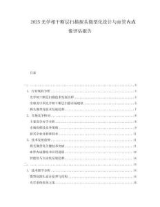 2025光學(xué)相干斷層掃描探頭微型化設(shè)計與血管內(nèi)成像評估報告
