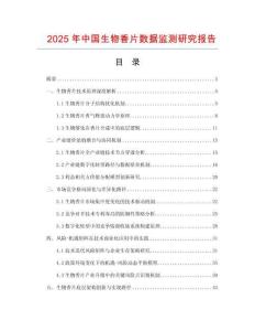 2025年中国生物香片数据监测研究报告
