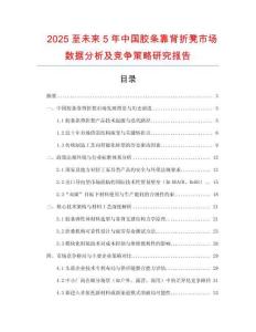 2025至未來(lái)5年中國(guó)膠條靠背折凳市場(chǎng)數(shù)據(jù)分析及競(jìng)爭(zhēng)策略研究報(bào)告