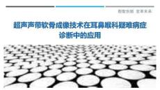 超聲聲帶軟骨成像技術(shù)在耳鼻喉科疑難病癥診斷中的應(yīng)用