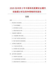 2025及未来5年中国有机面罩安全帽市场数据分析及竞争策略研究报告