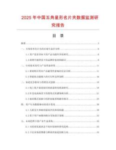 2025年中國(guó)五角星形名片夾數(shù)據(jù)監(jiān)測(cè)研究報(bào)告