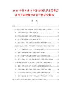 2025年及未來5年冷光四孔手術無影燈項目市場數據分析可行性研究報告