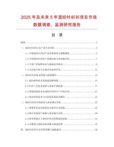 2025年及未來5年混紡針織衫項目市場數(shù)據(jù)調(diào)查、監(jiān)測研究報告