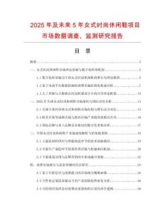 2025年及未來5年女式時尚休閑鞋項目市場數(shù)據(jù)調(diào)查、監(jiān)測研究報告