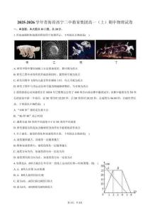 2025-2026學(xué)年青海省西寧二中教育集團(tuán)高一（上）期中物理試卷（含答案）