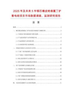 2025年及未来5年铜芯橡皮绝缘氯丁护套电线项目市场数据调查、监测研究报告