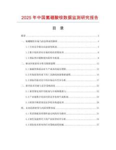 2025年中国氟硼酸铵数据监测研究报告