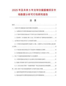 2025年及未來5年光學(xué)掃描振鏡項(xiàng)目市場數(shù)據(jù)分析可行性研究報(bào)告