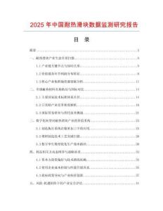 2025年中國耐熱滑塊數據監測研究報告