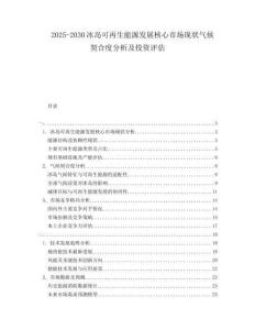 2025-2030冰岛可再生能源发展核心市场现状气候契合度分析及投资评估