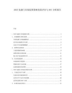 2025免漆門市場促銷策略效果評估與ROI分析報告