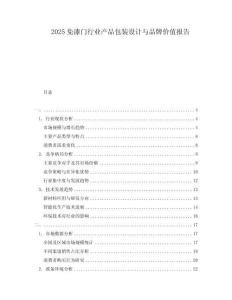 2025免漆门行业产品包装设计与品牌价值报告