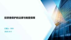 投资者保护的法律与制度保障